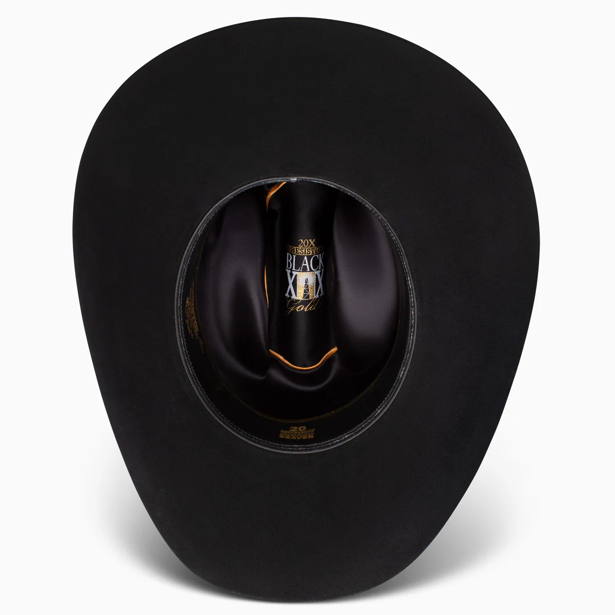 20X Black Gold 09 Profile Cowboy Hat - Image 6