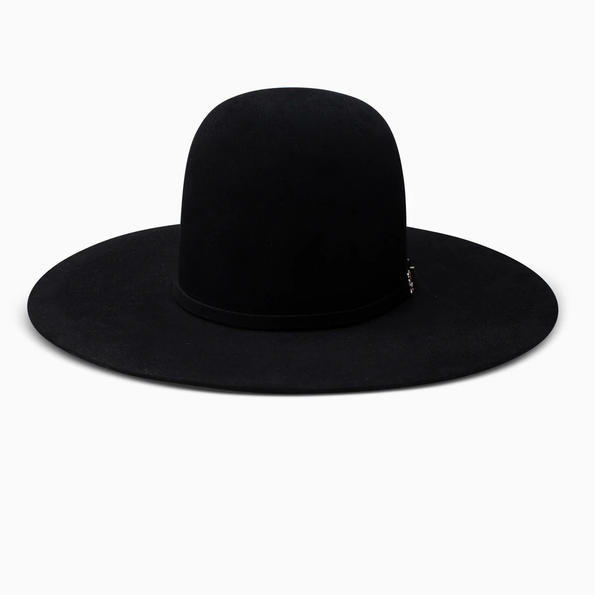 20X Black Gold Open Crown Cowboy Hat - Image 4