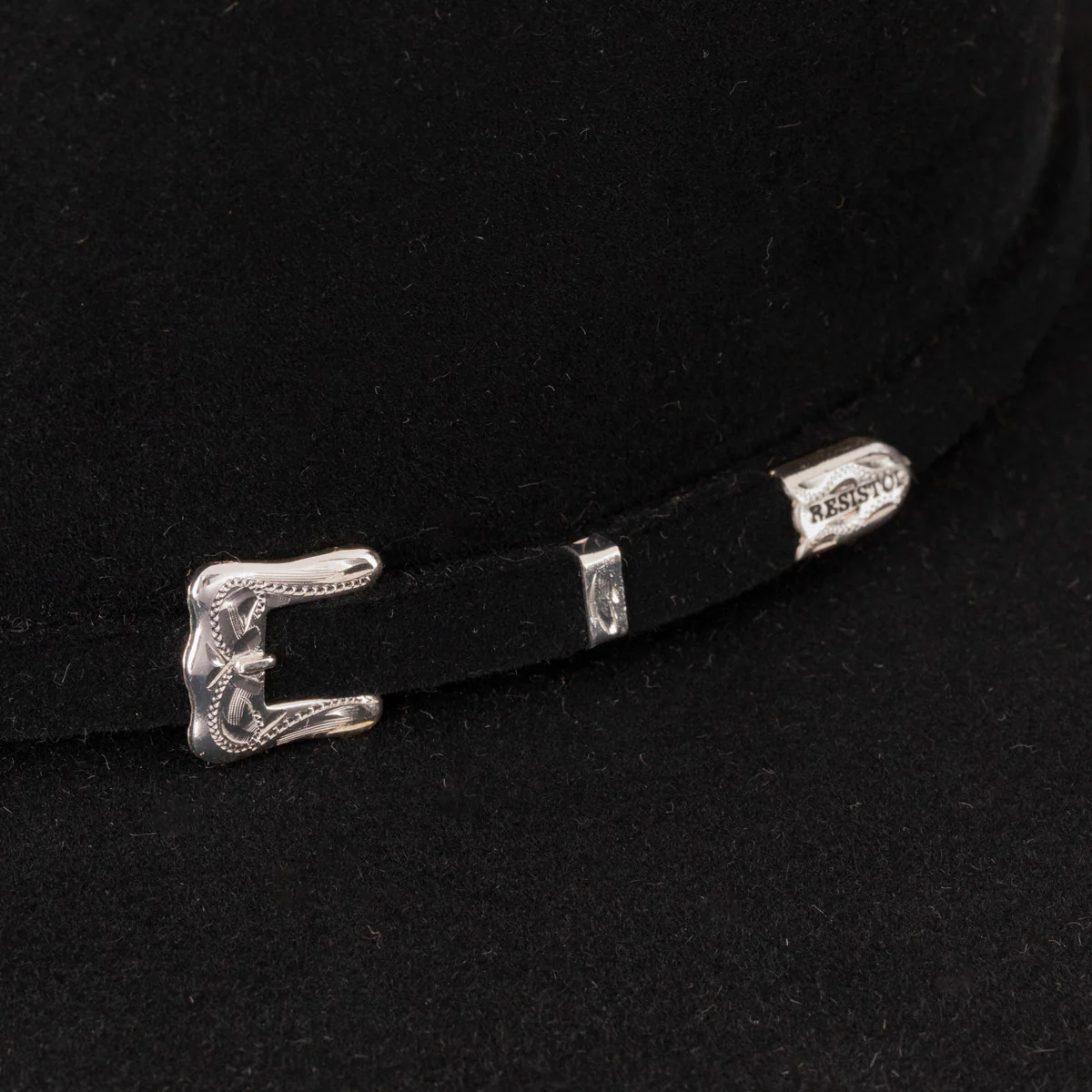20X Black Gold Open Crown Cowboy Hat - Image 7