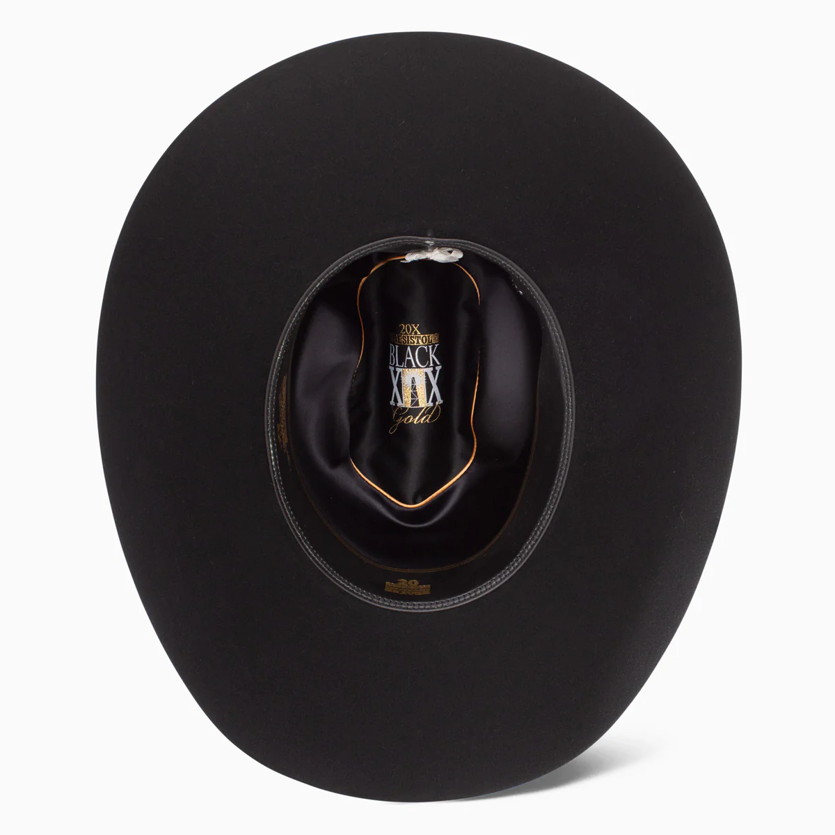 20X Black Gold RB Profile Cowboy Hat - Image 6