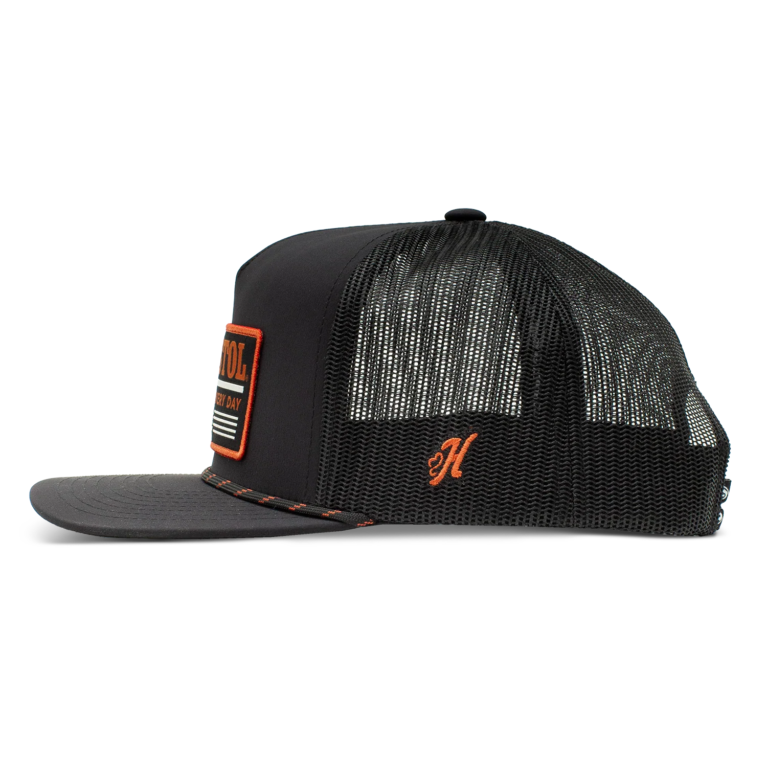 Hooey Resistol - Black Patch Rope Trucker Cap - Image 3