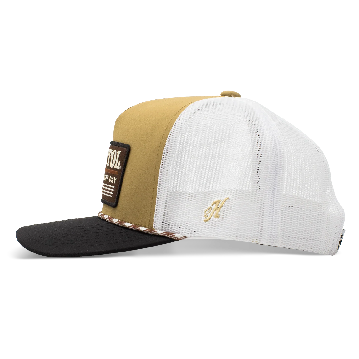 Hooey Resistol - Tan Patch Rope Trucker Cap - Image 3