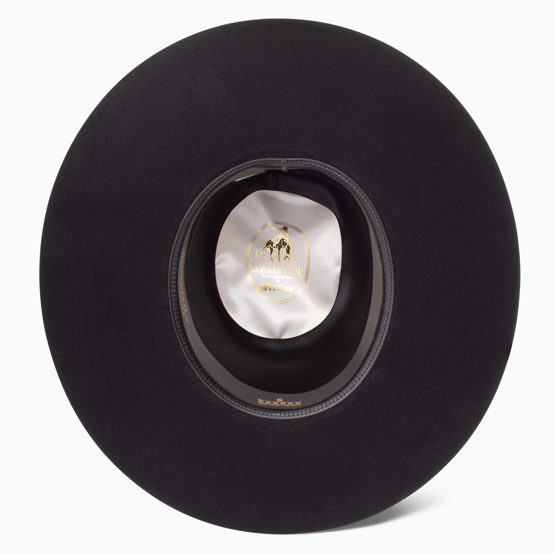 6X Midnight Open Crown Cowboy Hat - Image 5