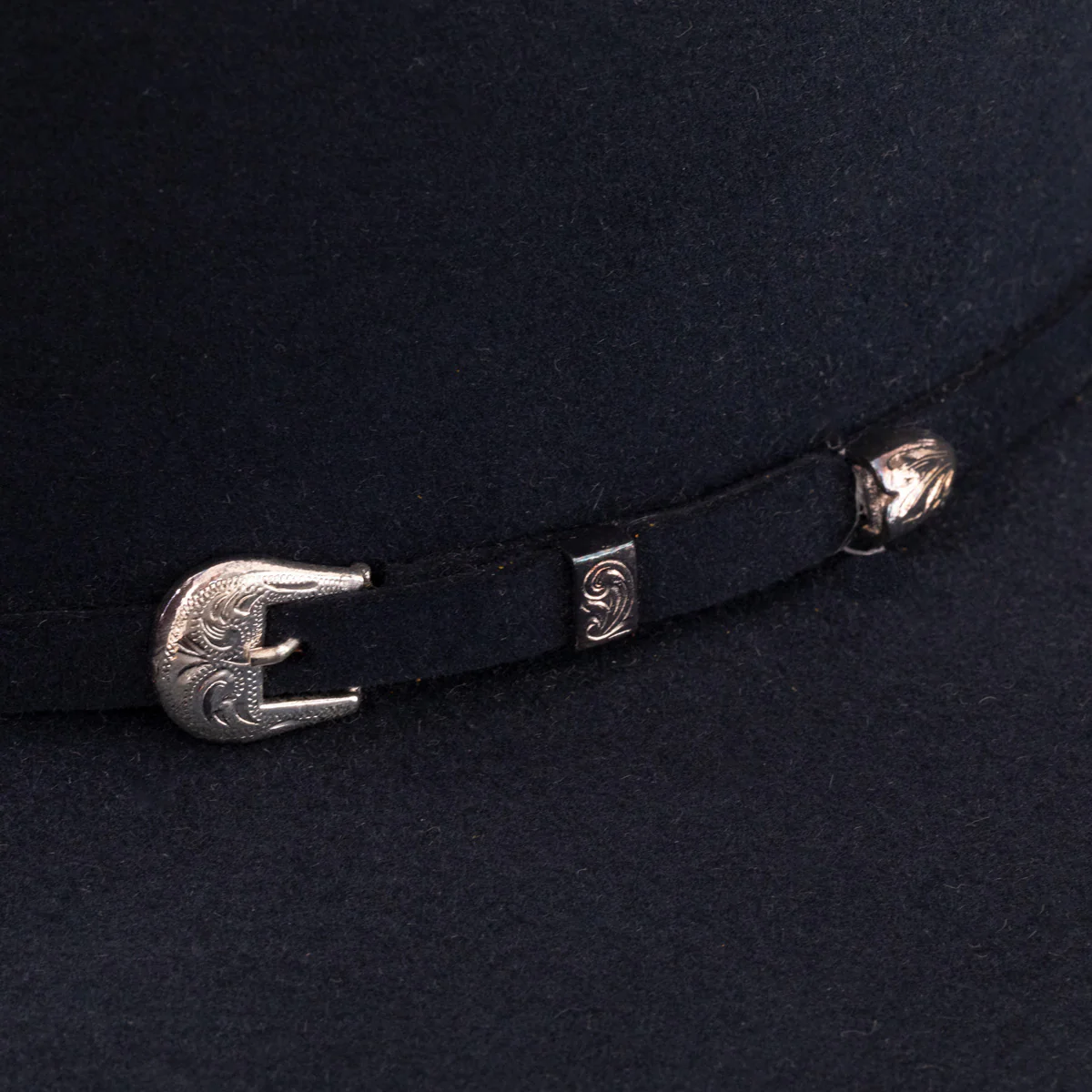 6X Navy Midnight Open Crown Cowboy Hat - Image 6