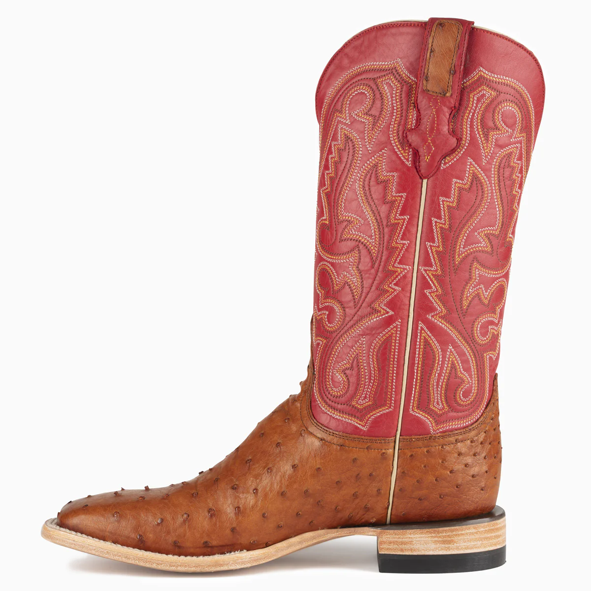 Cognac Full Quill Ostrich - Square - Image 3
