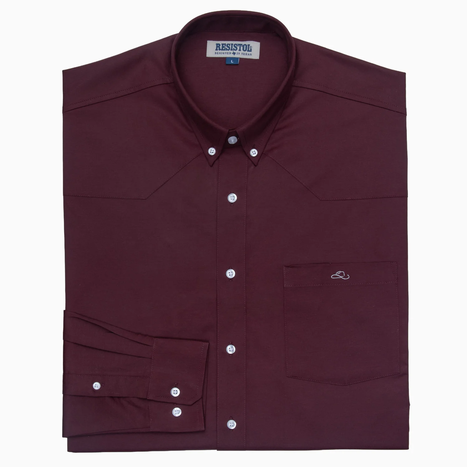 Resistol Dress Shirt - Wine - Image 2
