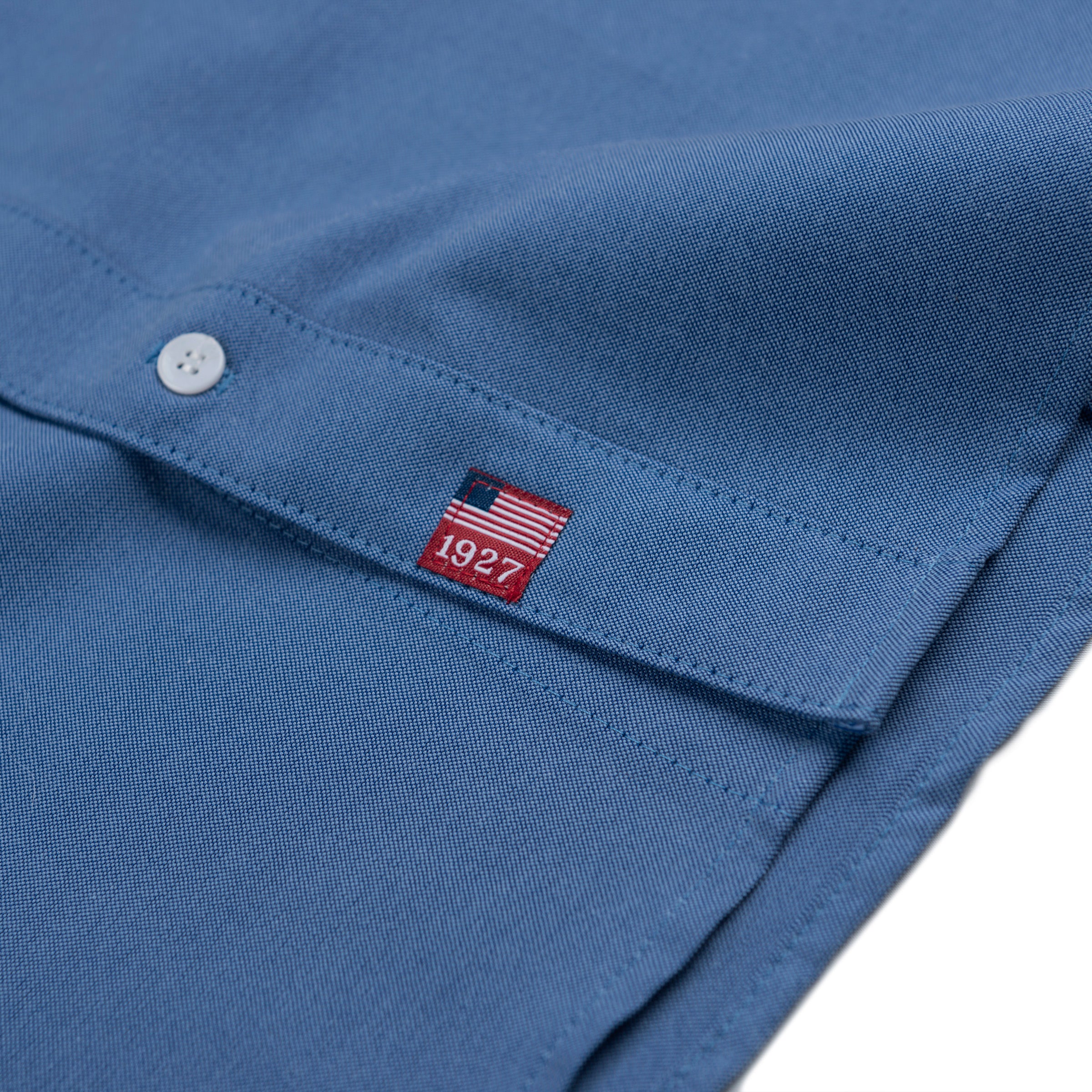Resistol Oxford Dress French Blue Single Pocket - Image 4