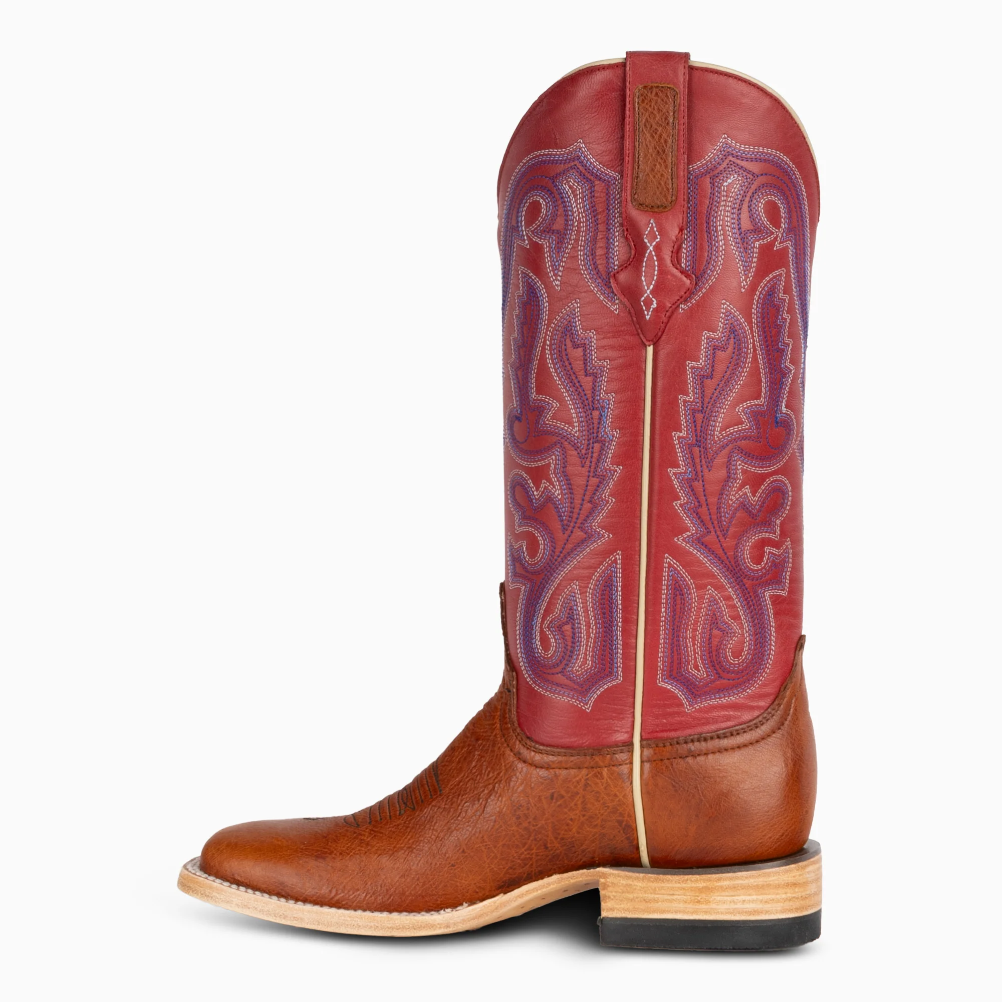 Cognac Smooth Ostrich - Women's Square - Image 3