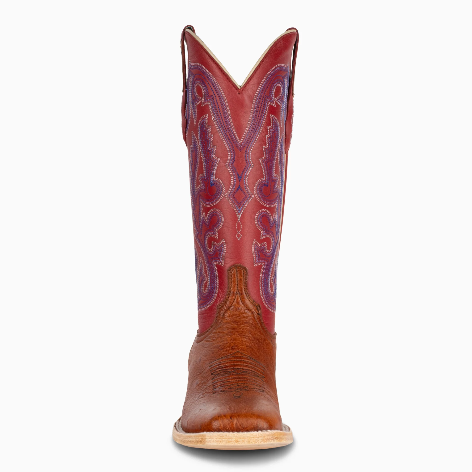 Cognac Smooth Ostrich - Women's Square - Image 4