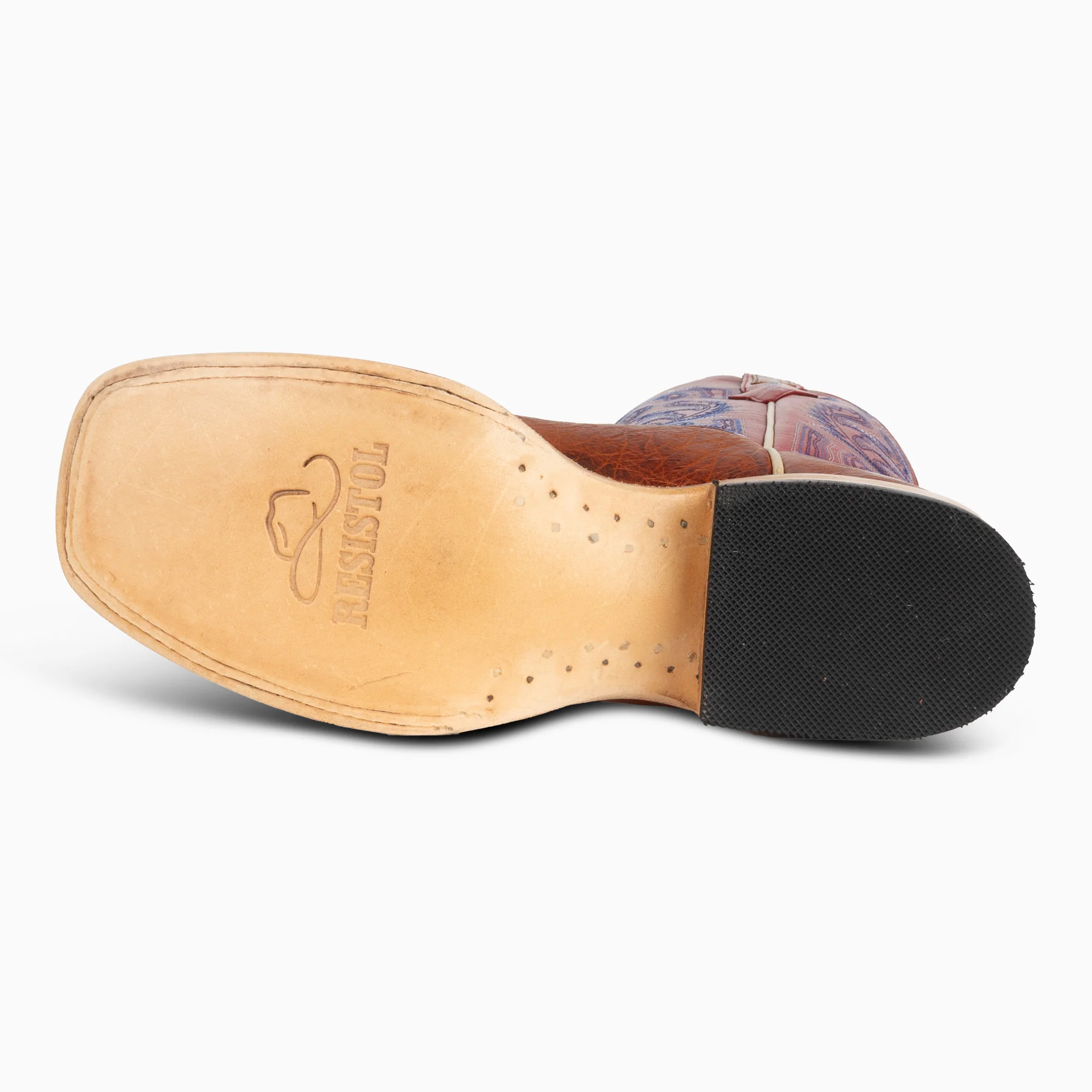 Cognac Smooth Ostrich - Women's Square - Image 7